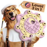 KADTC U.S. Brand & Design All in ONE -3 Levels of Challenge Dog Puzzle Toy Halloween Toys For Small/Medium/Large Dogs Treat Puzzles Food Slow Feeder Puppy Brain Mental Stimulation Game Birthday Gift